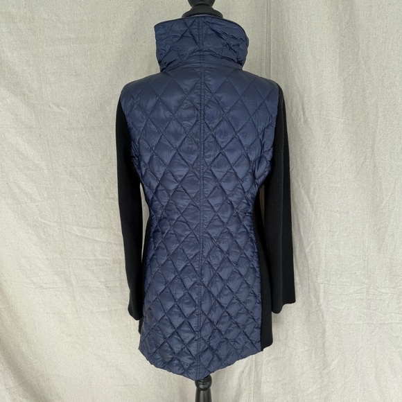 Calvin Klein Performance Premium Down Mock Neck Blue/Black Jacket Size M - Picture 6 of 10